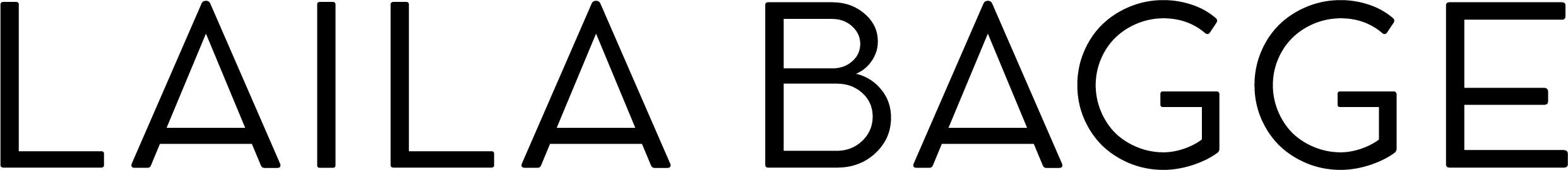 Laila Bagge Logotype Svart